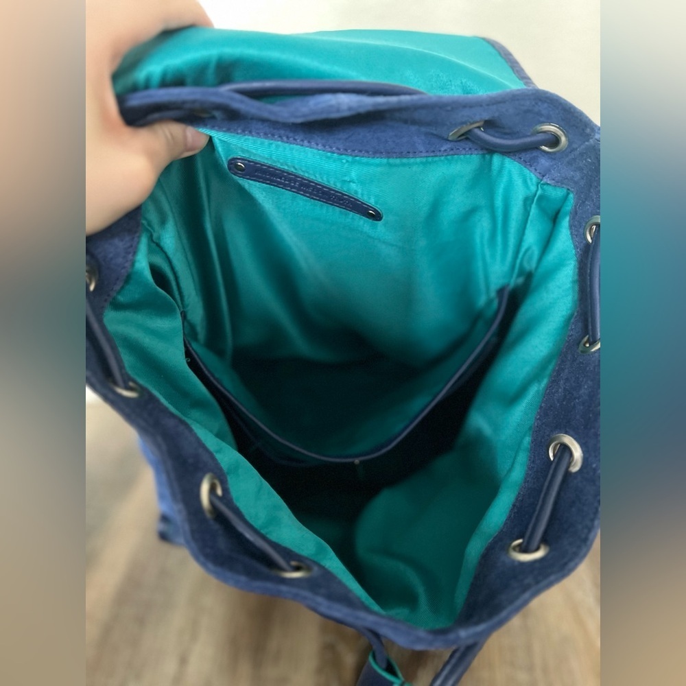 Robert Graham Suede Blue Rucksack - Picture 8 of 13